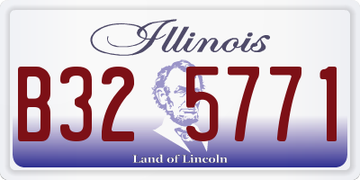 IL license plate B325771