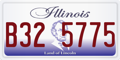 IL license plate B325775
