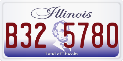IL license plate B325780