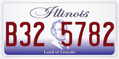 IL license plate B325782