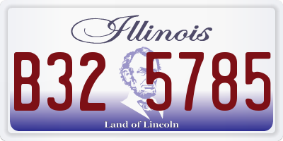 IL license plate B325785