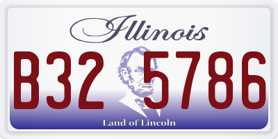 IL license plate B325786