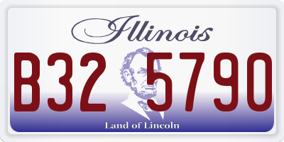 IL license plate B325790
