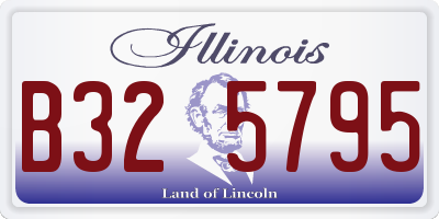 IL license plate B325795