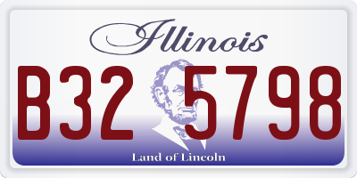 IL license plate B325798