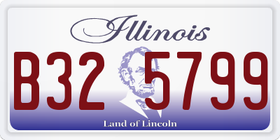 IL license plate B325799
