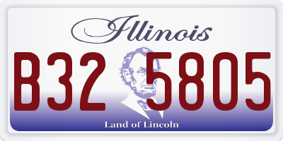 IL license plate B325805