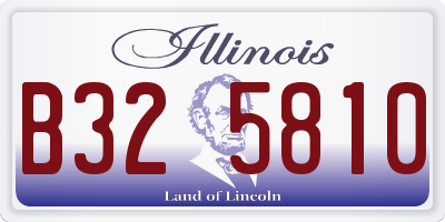 IL license plate B325810