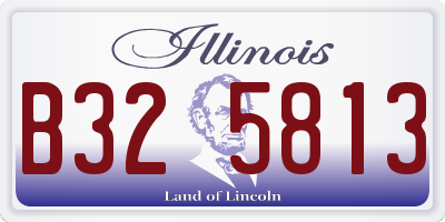 IL license plate B325813