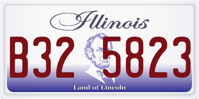IL license plate B325823