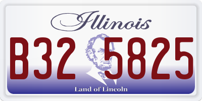 IL license plate B325825