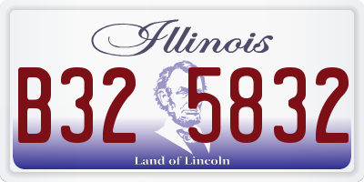 IL license plate B325832