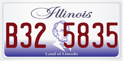 IL license plate B325835