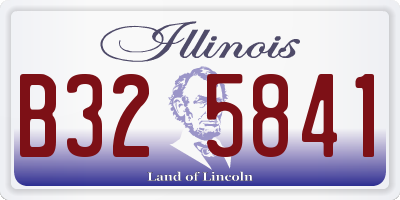 IL license plate B325841