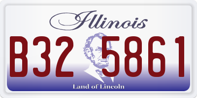 IL license plate B325861