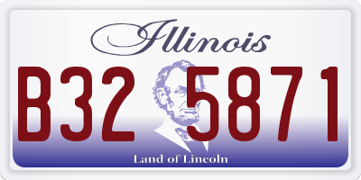 IL license plate B325871