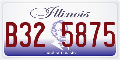 IL license plate B325875