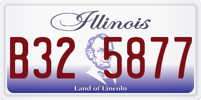 IL license plate B325877