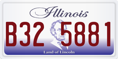 IL license plate B325881