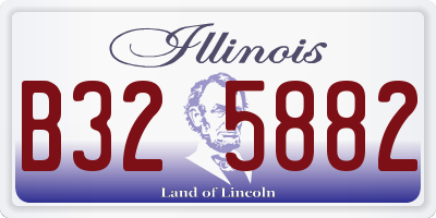 IL license plate B325882