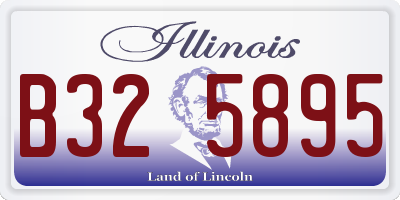 IL license plate B325895