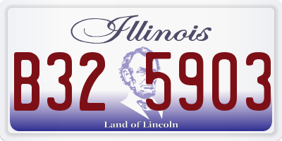 IL license plate B325903