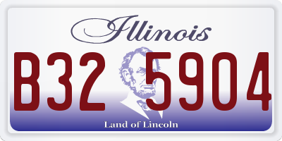 IL license plate B325904