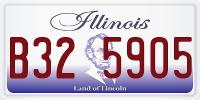 IL license plate B325905