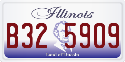 IL license plate B325909