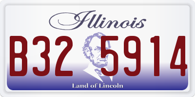 IL license plate B325914