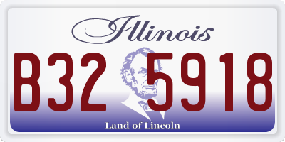 IL license plate B325918