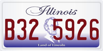IL license plate B325926