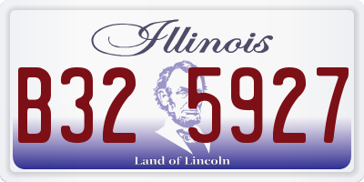 IL license plate B325927