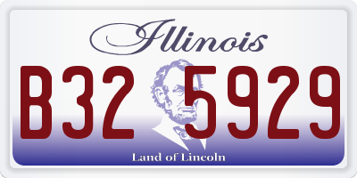 IL license plate B325929