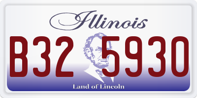 IL license plate B325930