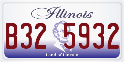 IL license plate B325932