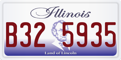 IL license plate B325935
