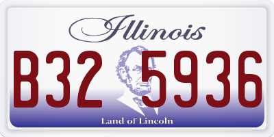 IL license plate B325936
