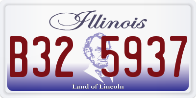 IL license plate B325937