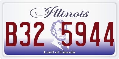 IL license plate B325944