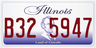 IL license plate B325947