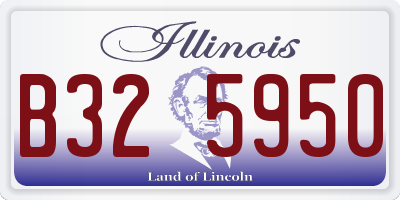 IL license plate B325950