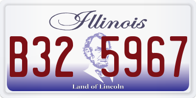 IL license plate B325967