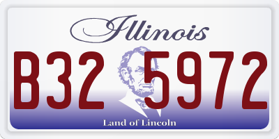 IL license plate B325972