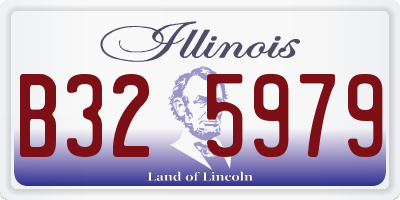 IL license plate B325979