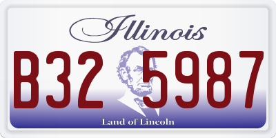 IL license plate B325987