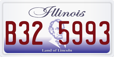 IL license plate B325993