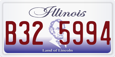 IL license plate B325994