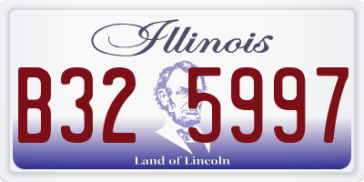 IL license plate B325997