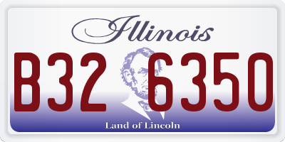 IL license plate B326350